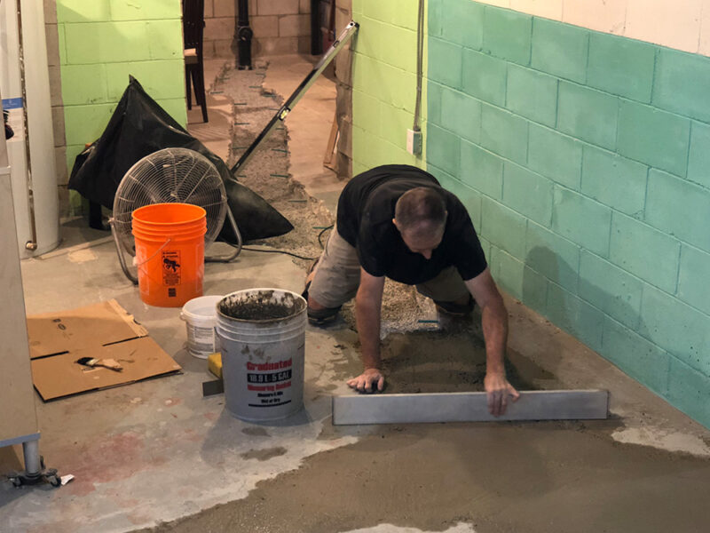 Cast iron drain Lines being replaced