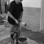 Replacing cast iron sewer lines under the basement slab