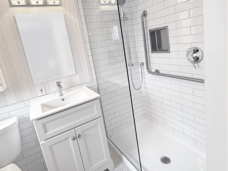 Accessible Ensuite Washroom with Grab Bars