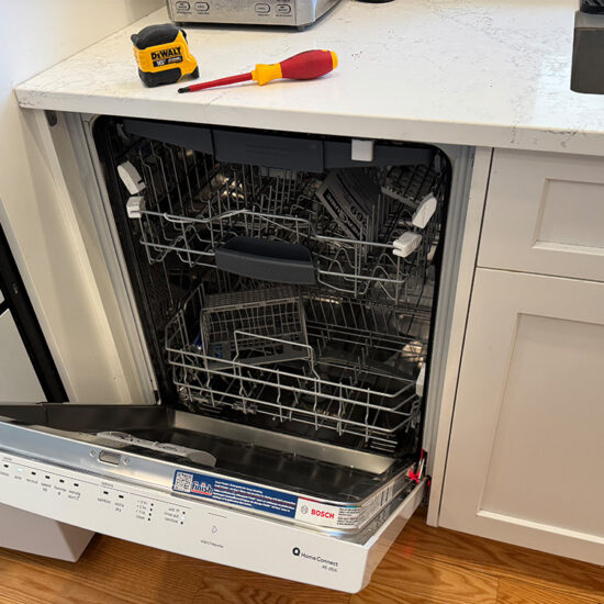 Dishwasher install in Guelph Ontario