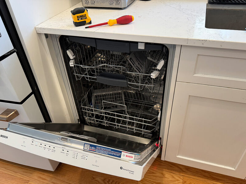 Dishwasher install in Guelph Ontario