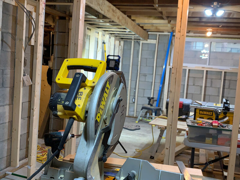 Basement framing REVIVE Home Improvements