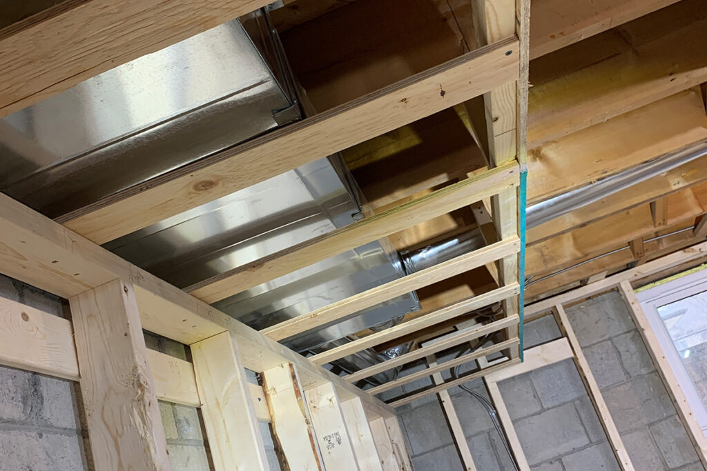 Basement framing REVIVE Home Improvements