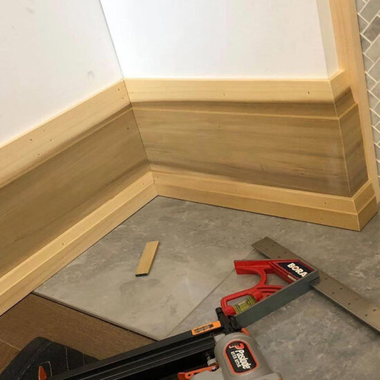 Poplar 7.5 inch trim instsalled by REVIVE Home