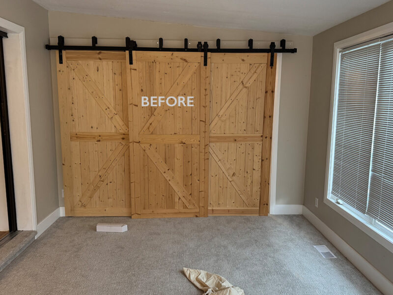 Triple Bypass Barn Door Removal