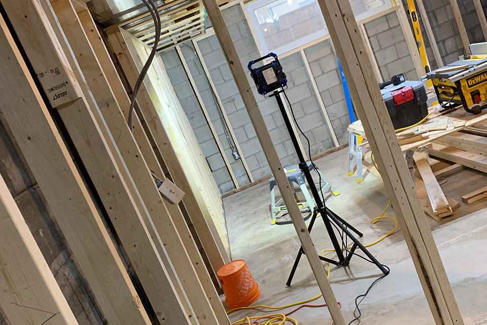 Framing basements - Guelph, Ontario