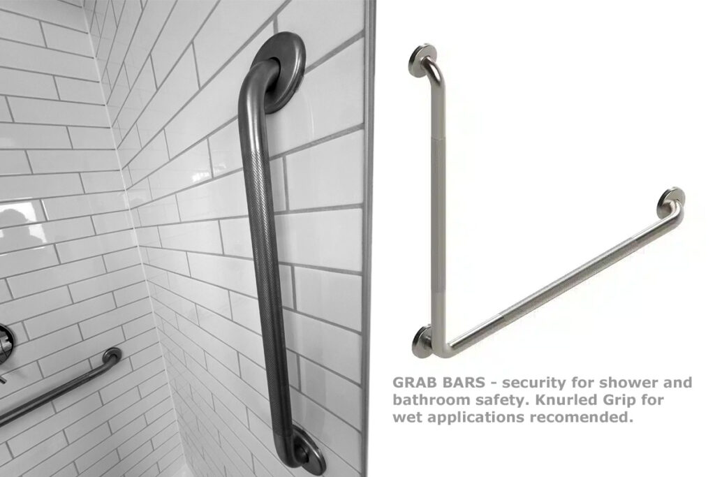 Vertical grab bars installed in Guelph ON